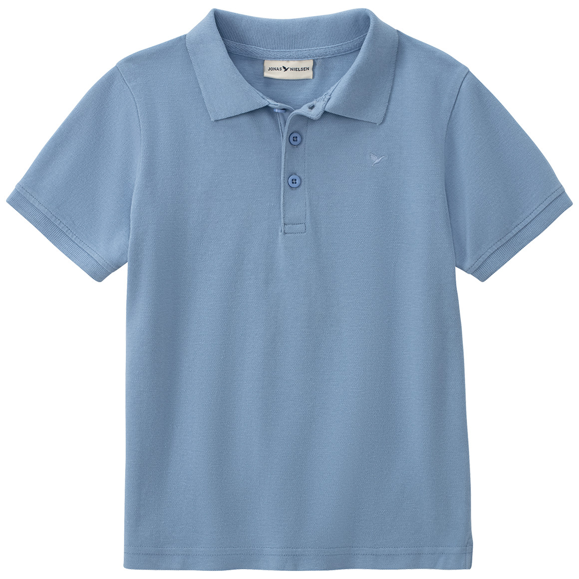 Jonas Nielsen Jungen Poloshirt in Pique-Struktur hellblau