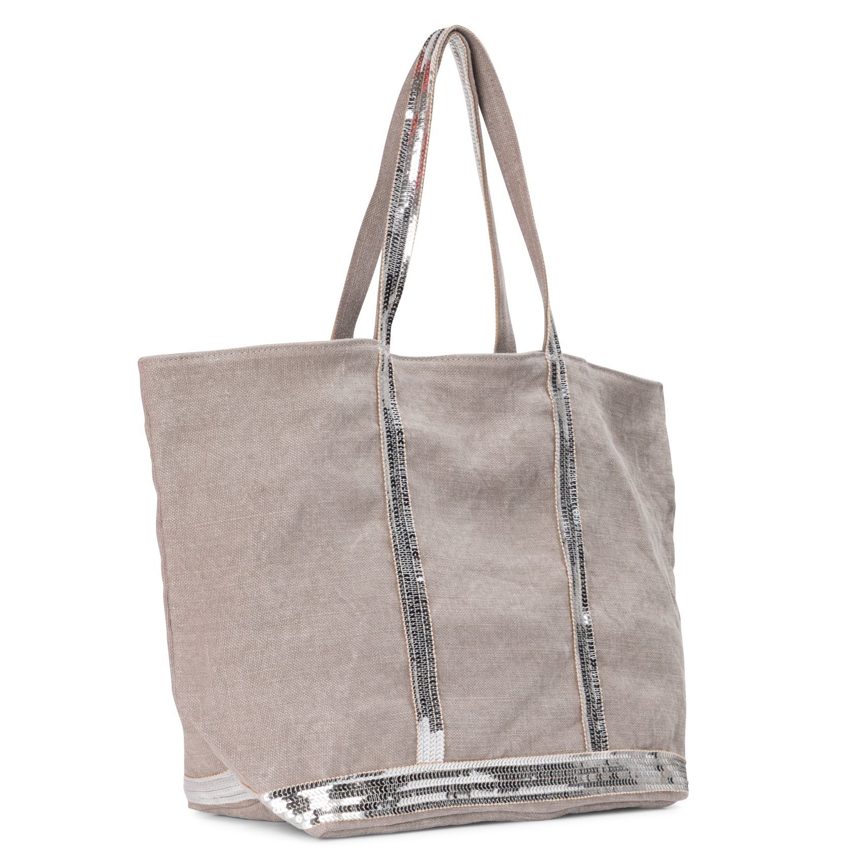 Cabas L en lin | Gris