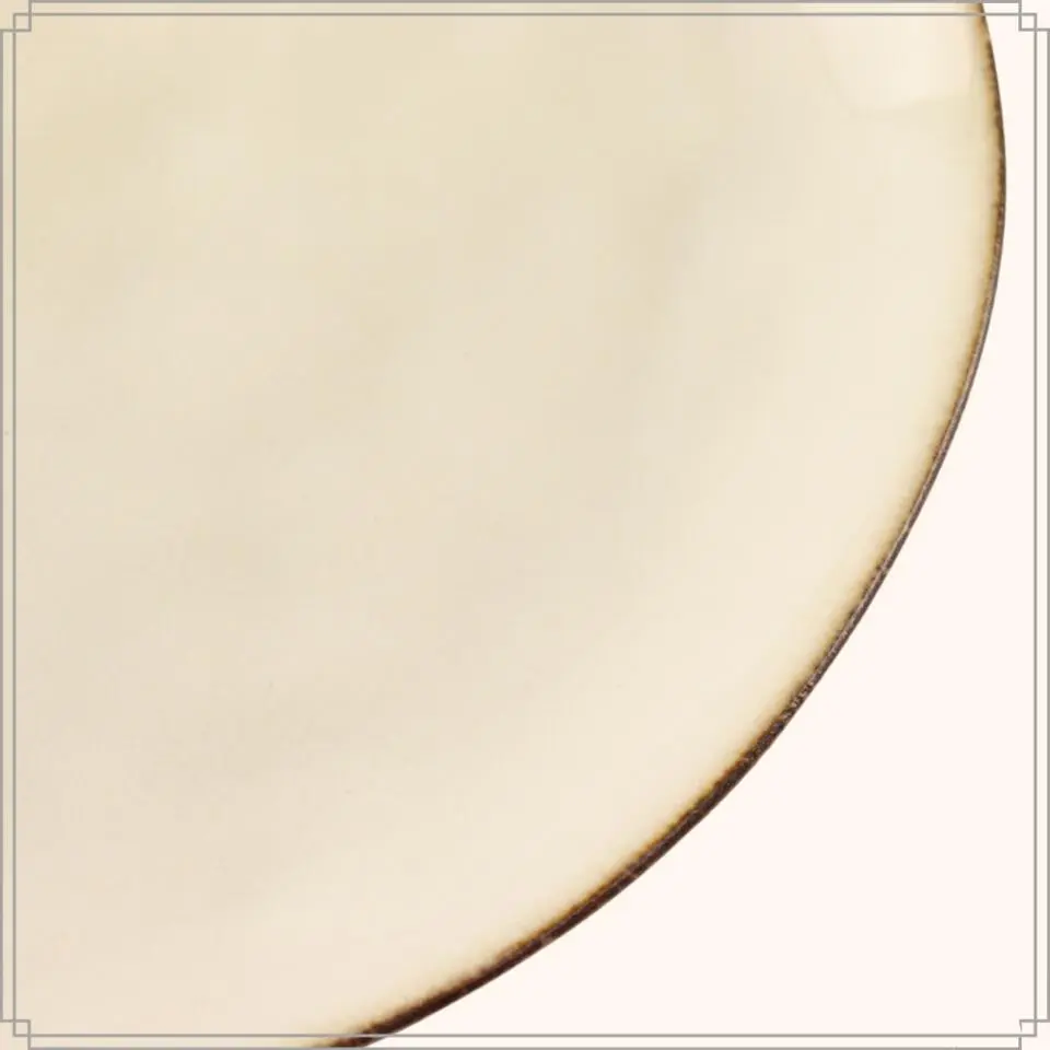 OTIX Dinerborden Bordenset 12 Persoons Beige 27cm Keramiek MAPLE