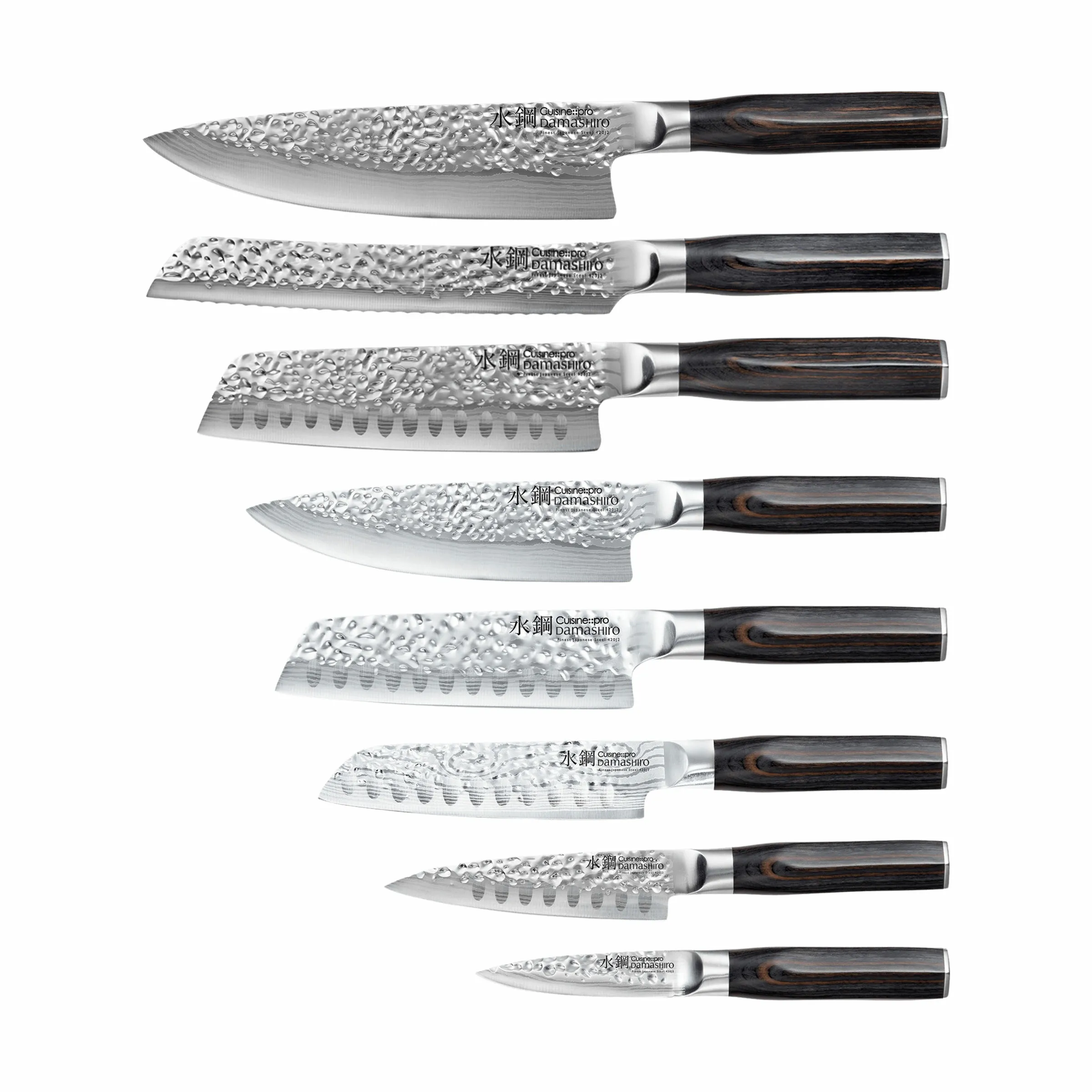 THE CUSTOM CHEF™ Damashiro® EMPEROR Hisa Knivblok - 9 dele
