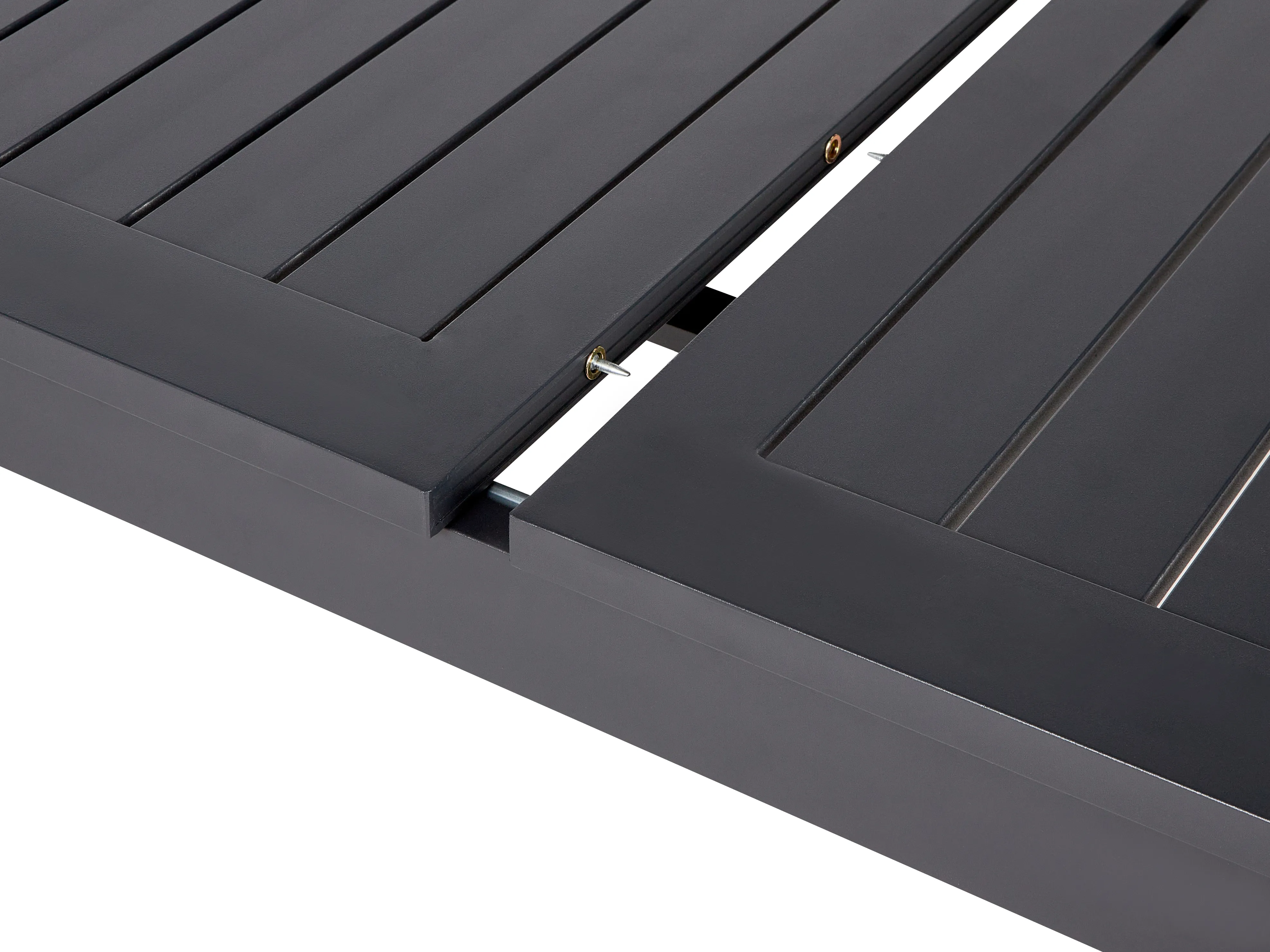 Uitschuifbare tuintafel SKALOMA 180/240 cm 90 cm Metaal Donkergrijs