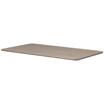 WOOOD tafelblad Tablo afgerond camel 24 mm 180x90 cm