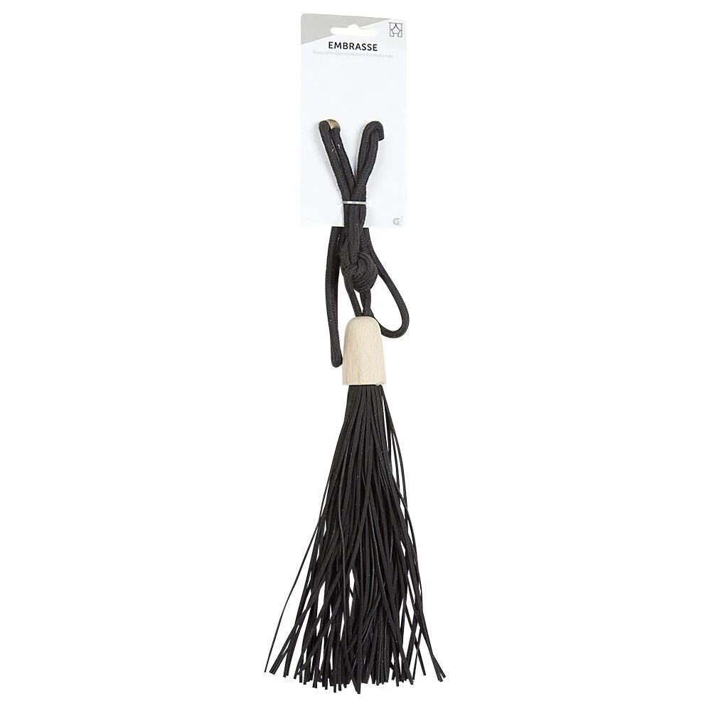 Embrasse coton bois et lien cuir