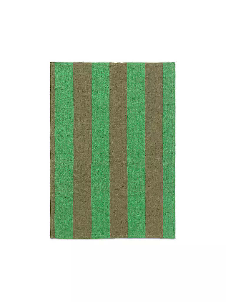 FERM LIVING Geschirrtuch HALE Olive / Green olive