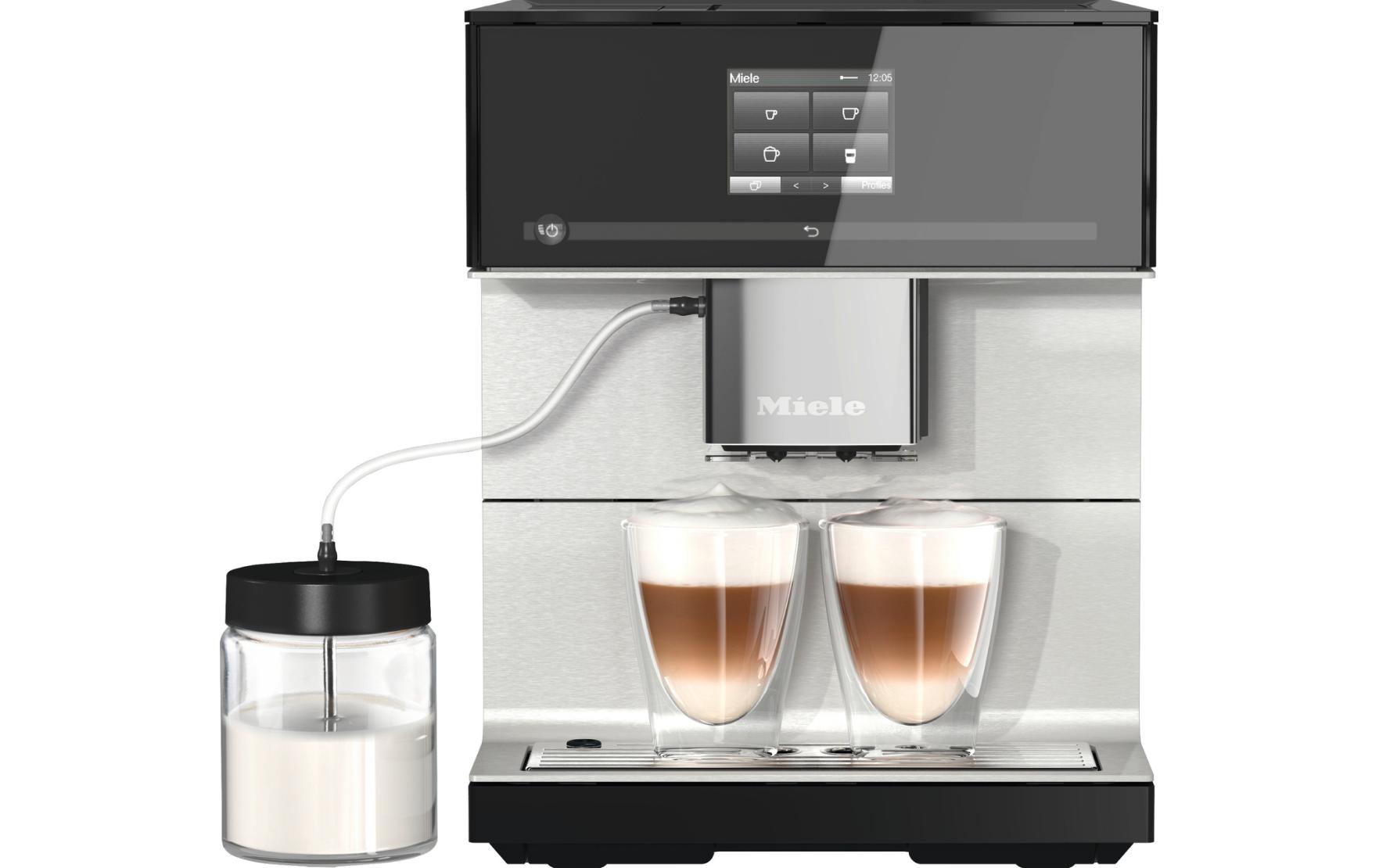Kaffeevollautomat CM 7350-CH SW Silber, Schwarz<br>Stand-Kaffeevollautomat