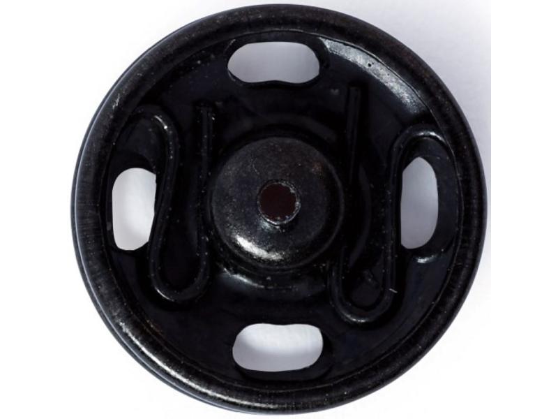 Prym Druckknöpfe Ø 13 mm, Schwarz, 6 Stück Stylishe Annähdruckknöpfe, nickelfrei