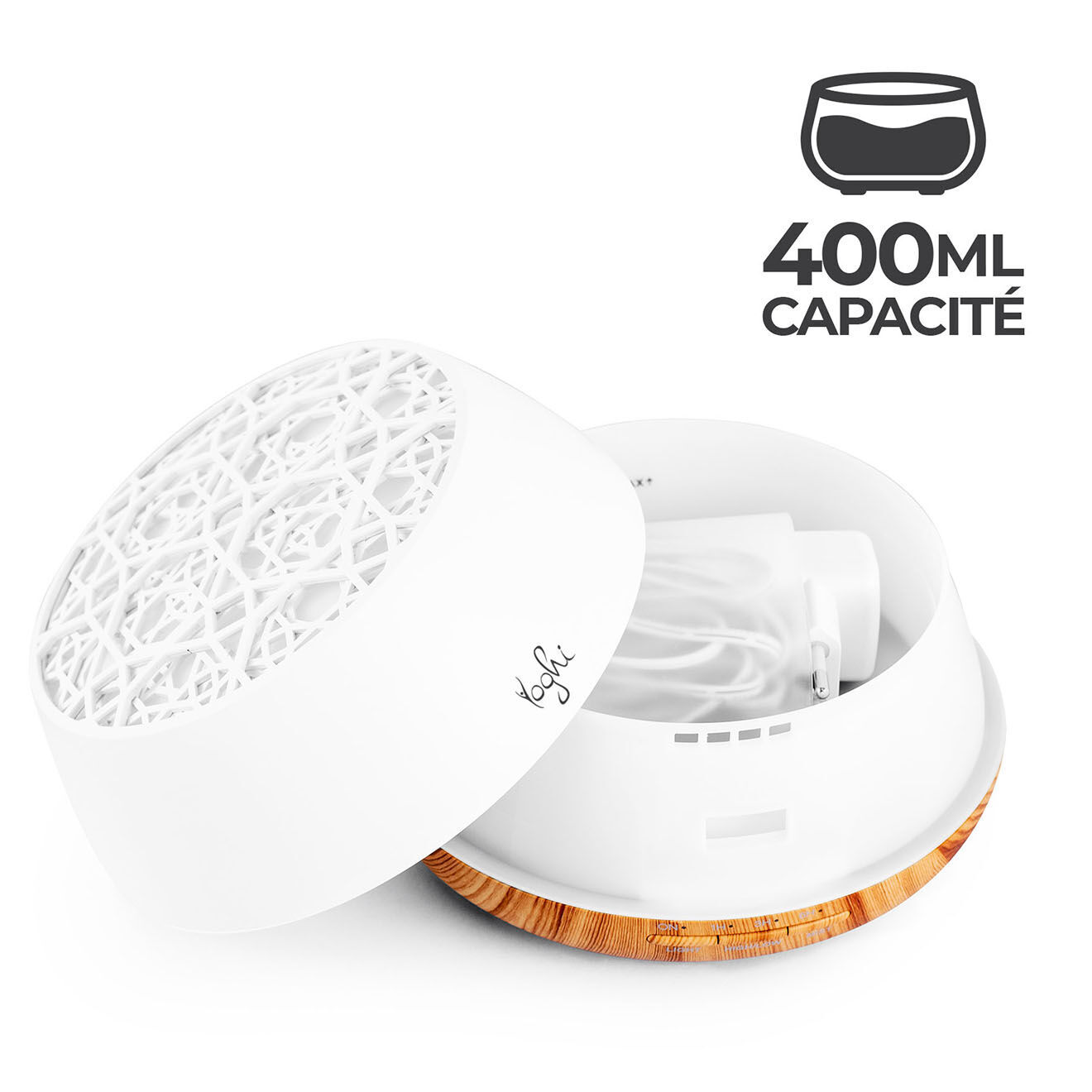 Yoghi Diffuseur d'arôme ultrasonique USB multicolore - 90 ml