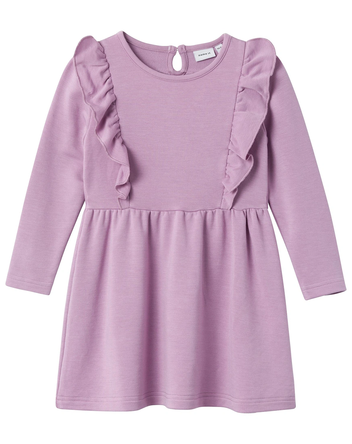 Langarm-Kleid NMFROSANNA in lavender mist