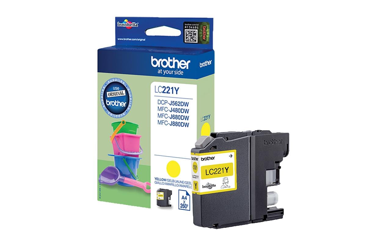 Tinte LC-221Y YellowDruckertinte, gelb
