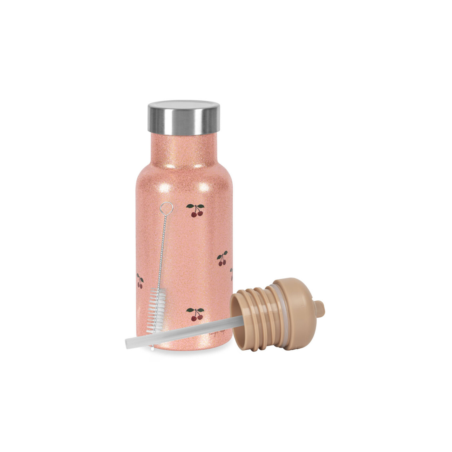 Konges Sløjd | Glitter Thermo Bottle | Cherry Glitter