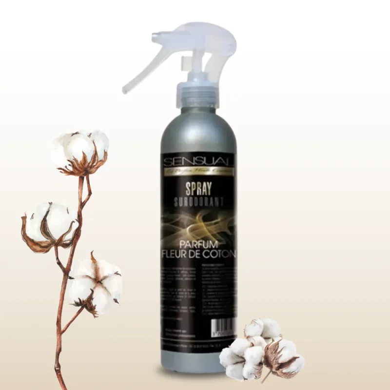 SENSUAL - Spray désodorisant - Parfum fleur de coton - x12