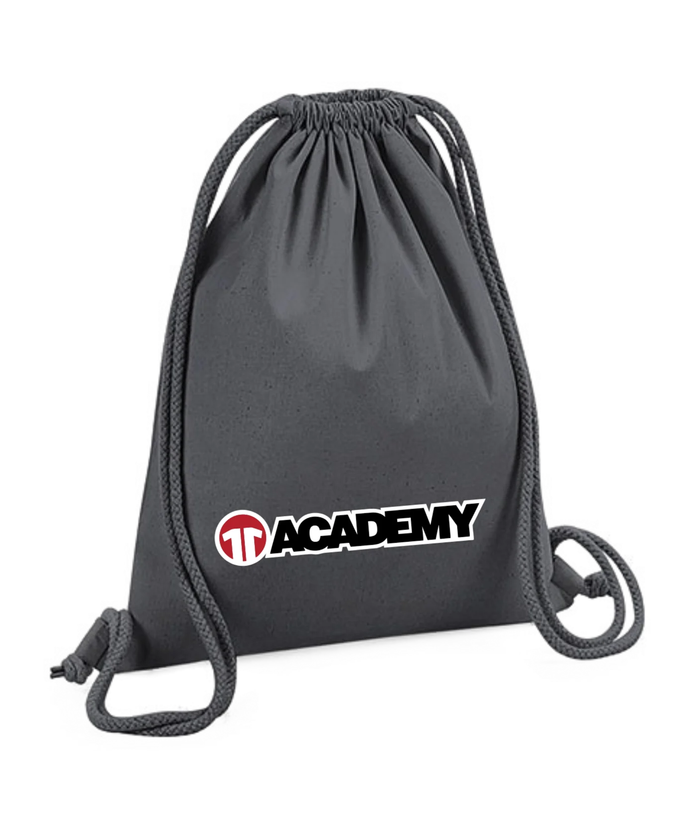 11ts Academy Gymbag Lettering Dunkelgrau