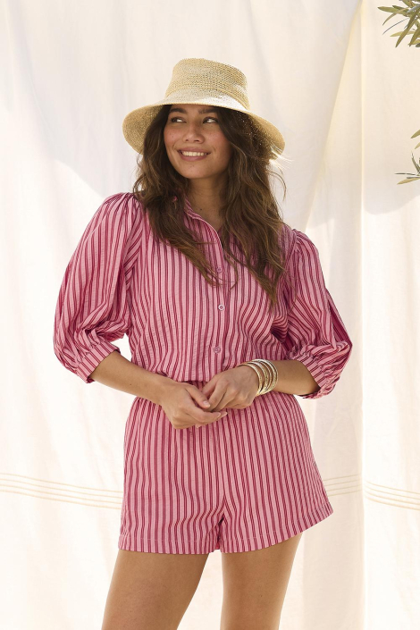 Ydence roze dames blouse