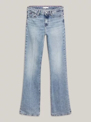 Calça jeans bootcut de cintura média