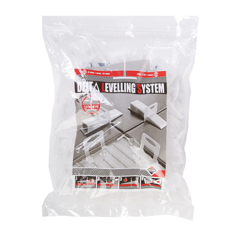 Rubi Delta Level Systeem clip 3-12mm 1.5mm