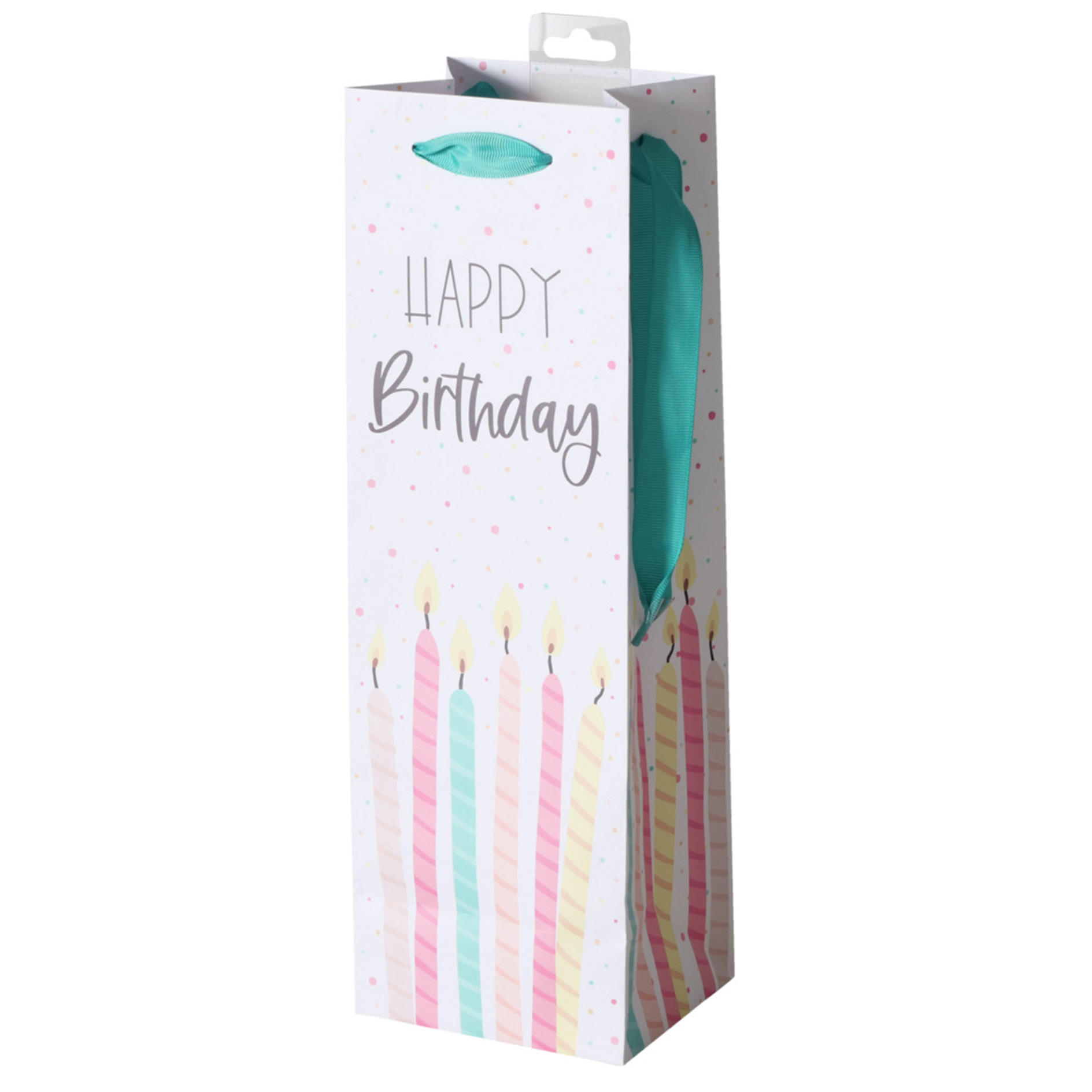 Geschenktüte HAPPY BIRTHDAY - mehrfarbig - 37 cm