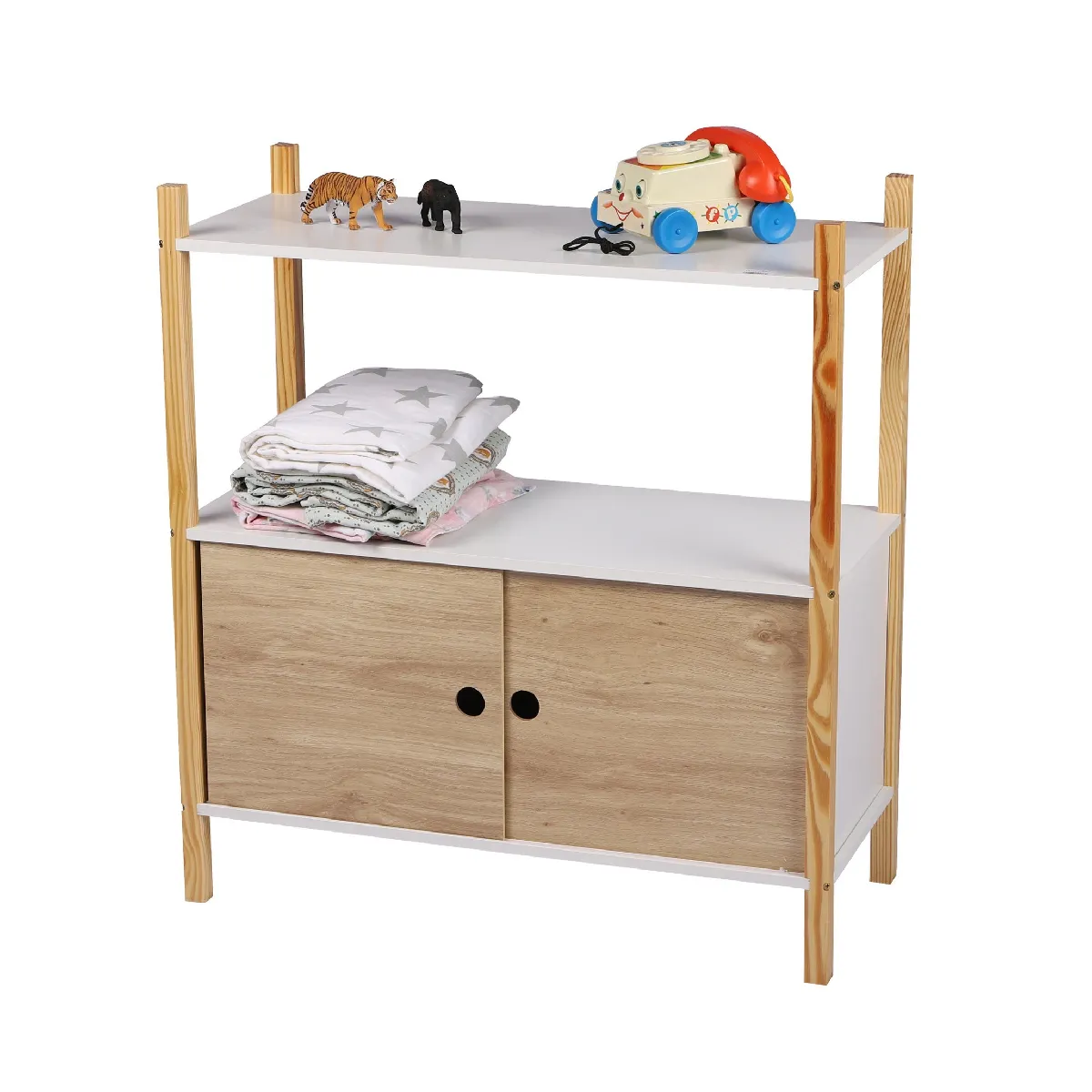Toilinux Armoire Dream - Blanc et Bois