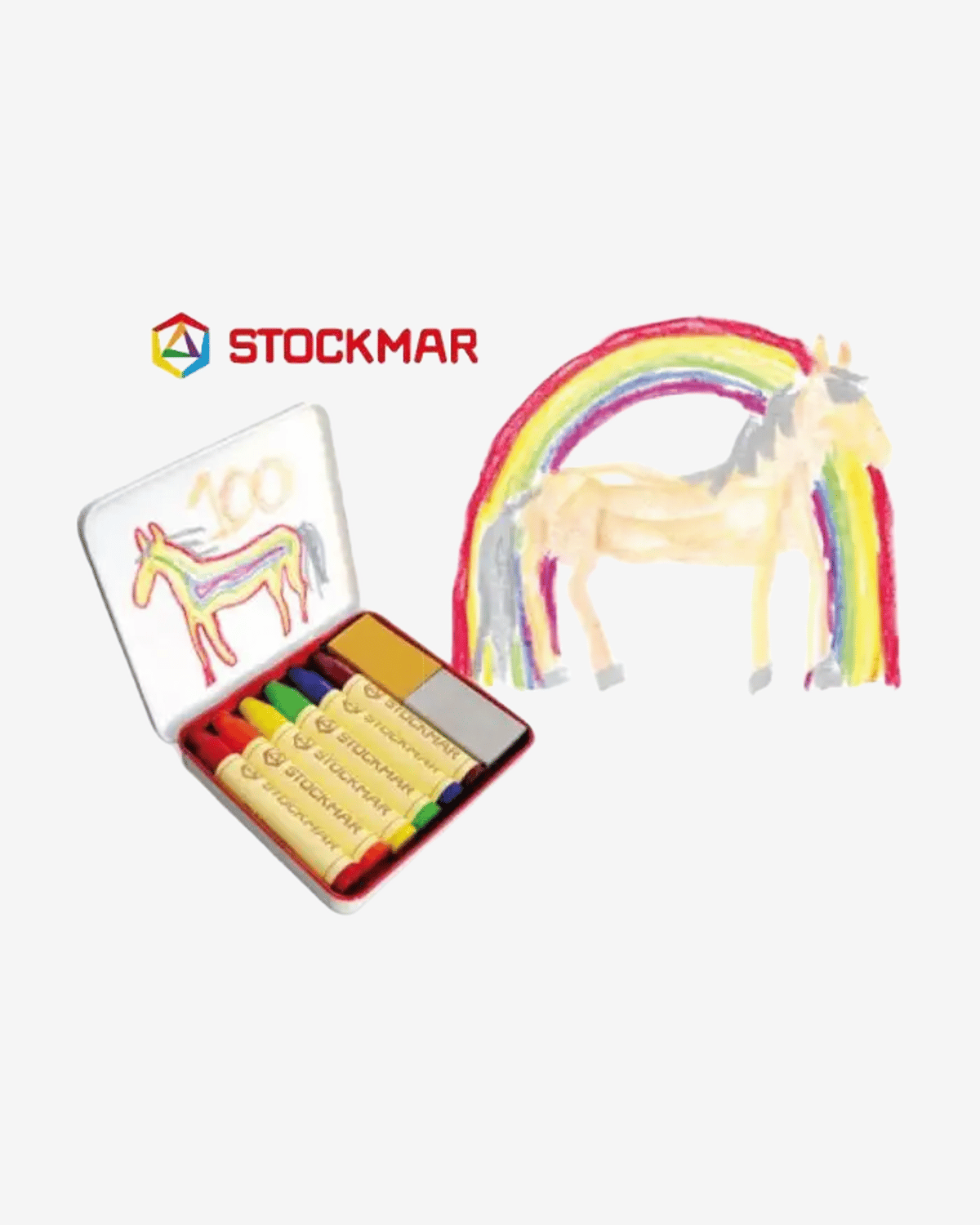 Jubileumssett med 2 Fargeblokker og 6 Fargestifter – Rainbow Edition | Laget med Naturlig Bivoks