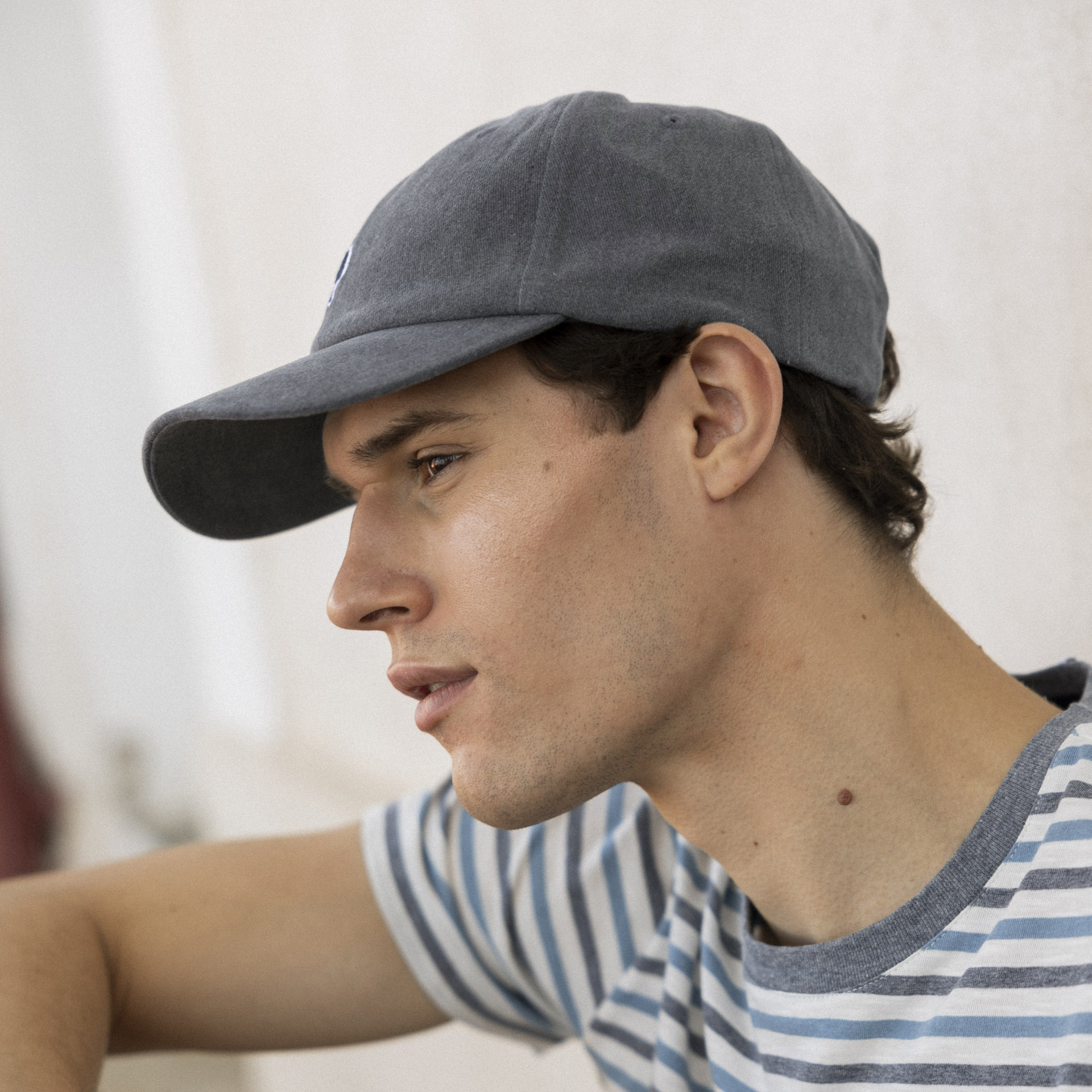 Casquette bleue coton - modèle cap