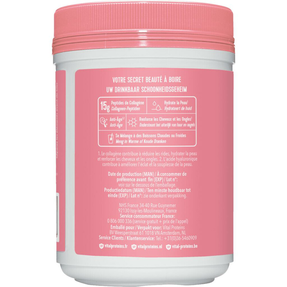 3x Vital Proteins Beauty Collageen Aardbei en Citroen271 gr