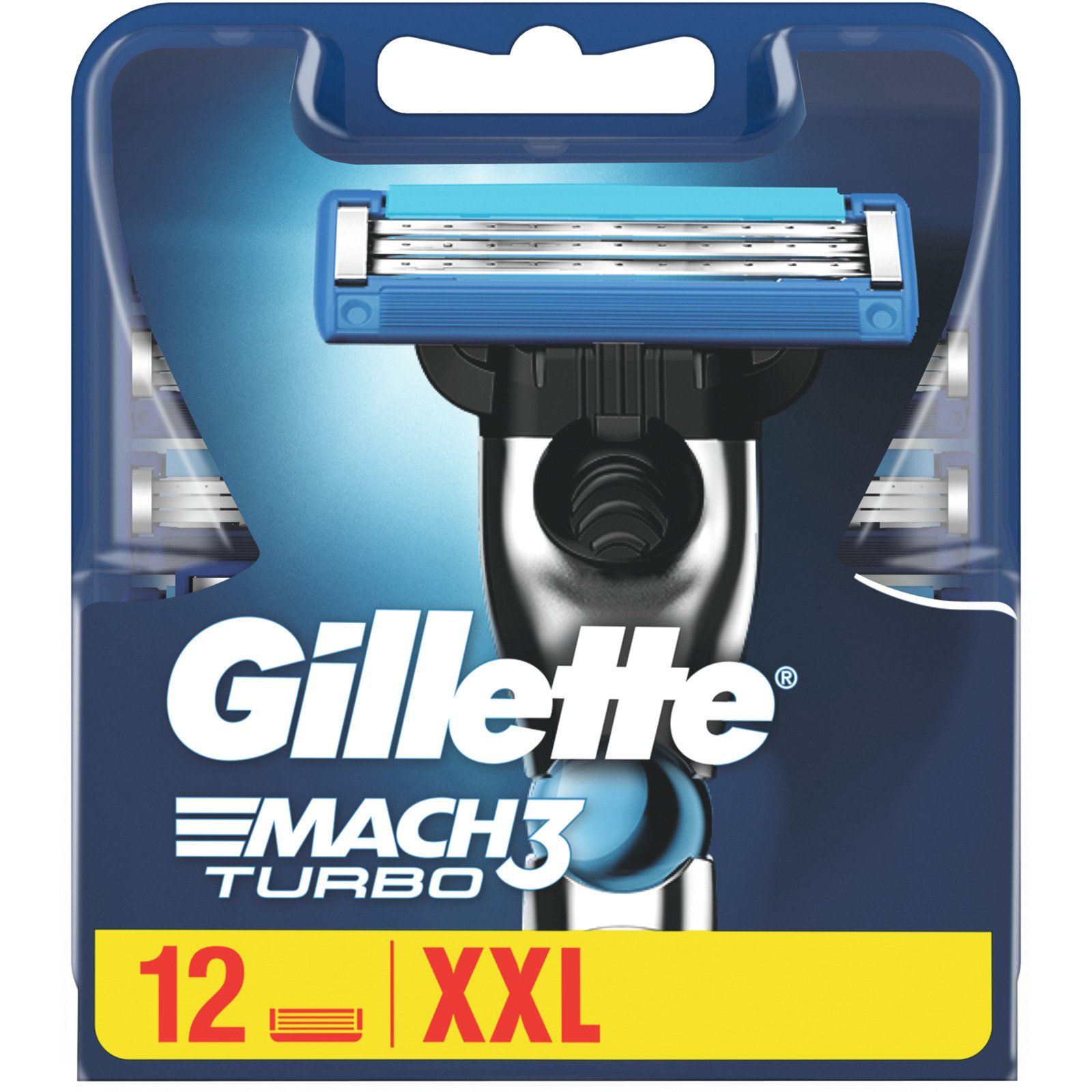 Gillette Mach3 Turbo Rasierklingen 12 Stück