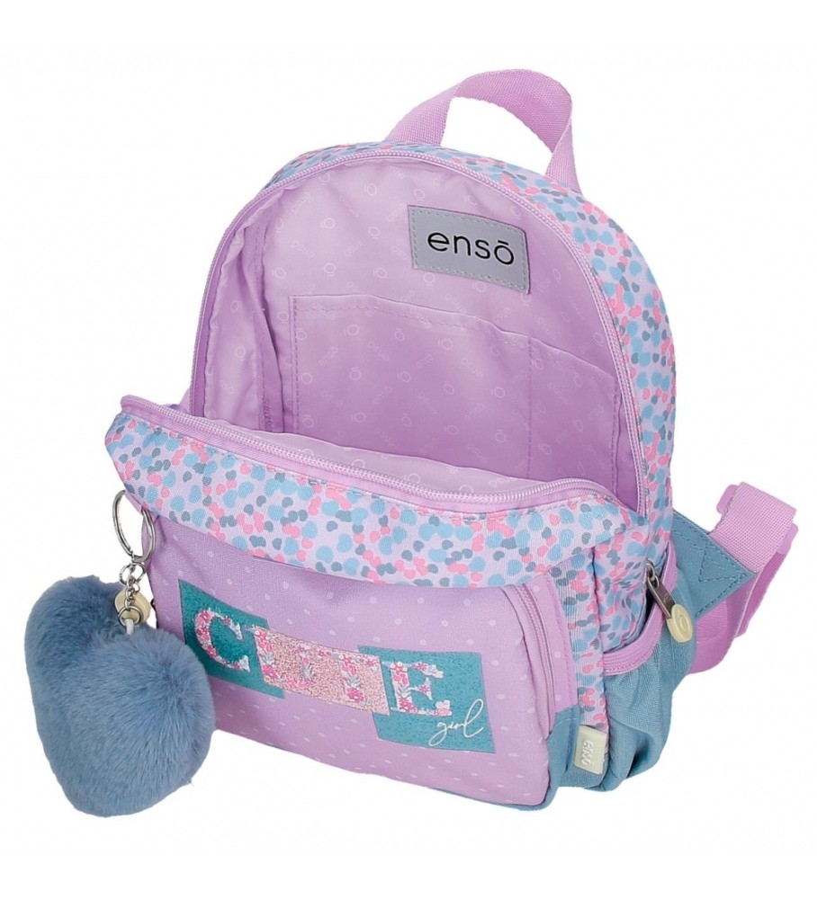 Mochila Joumma Bags Enso Cute Girl, Lilás - 19x23x8cm -