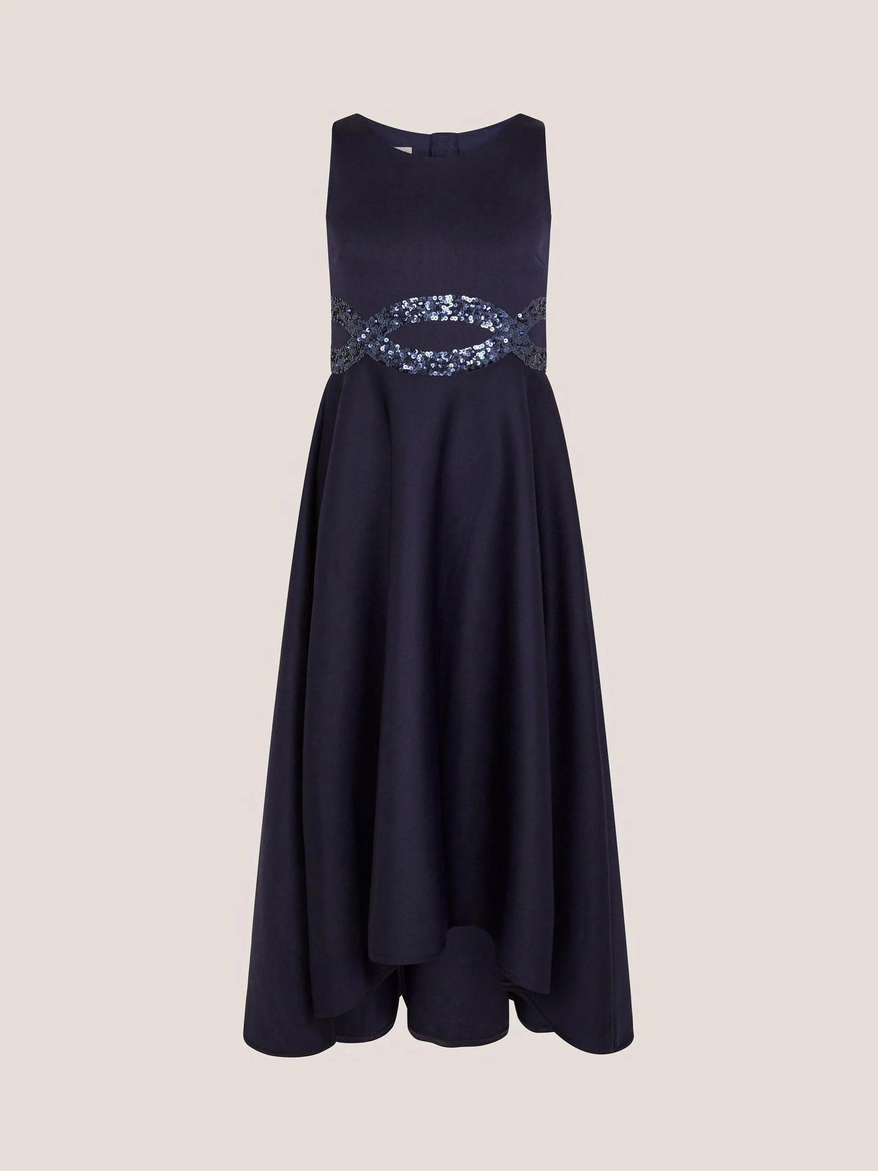 Blauw - Monsoon Sleeveless Sequin Prom Dress