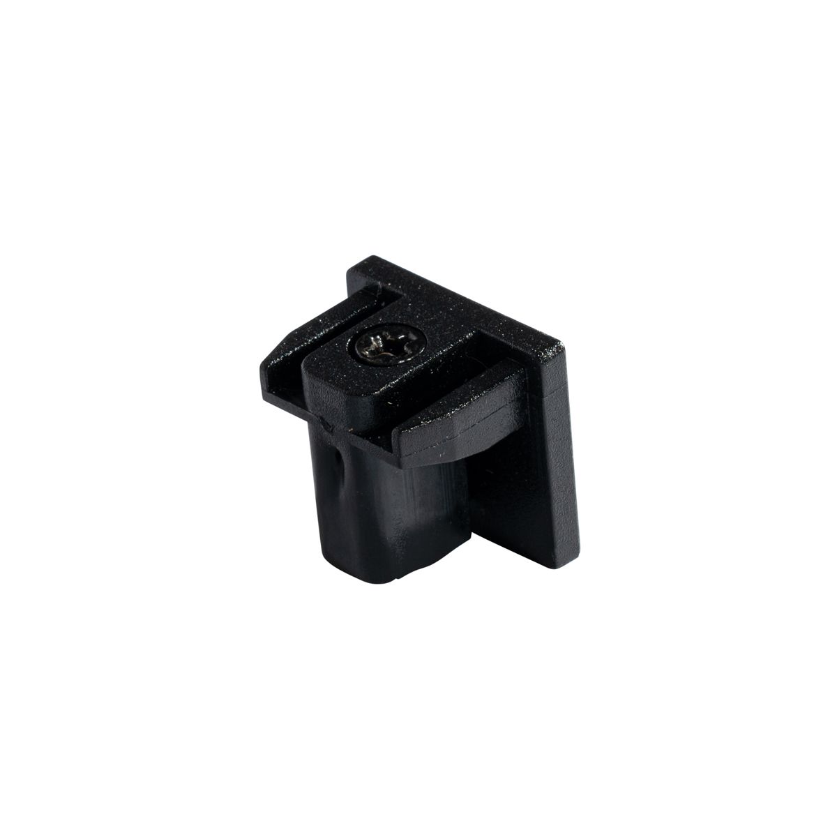 Eindstuk rail zwart 1-fase - Slimline