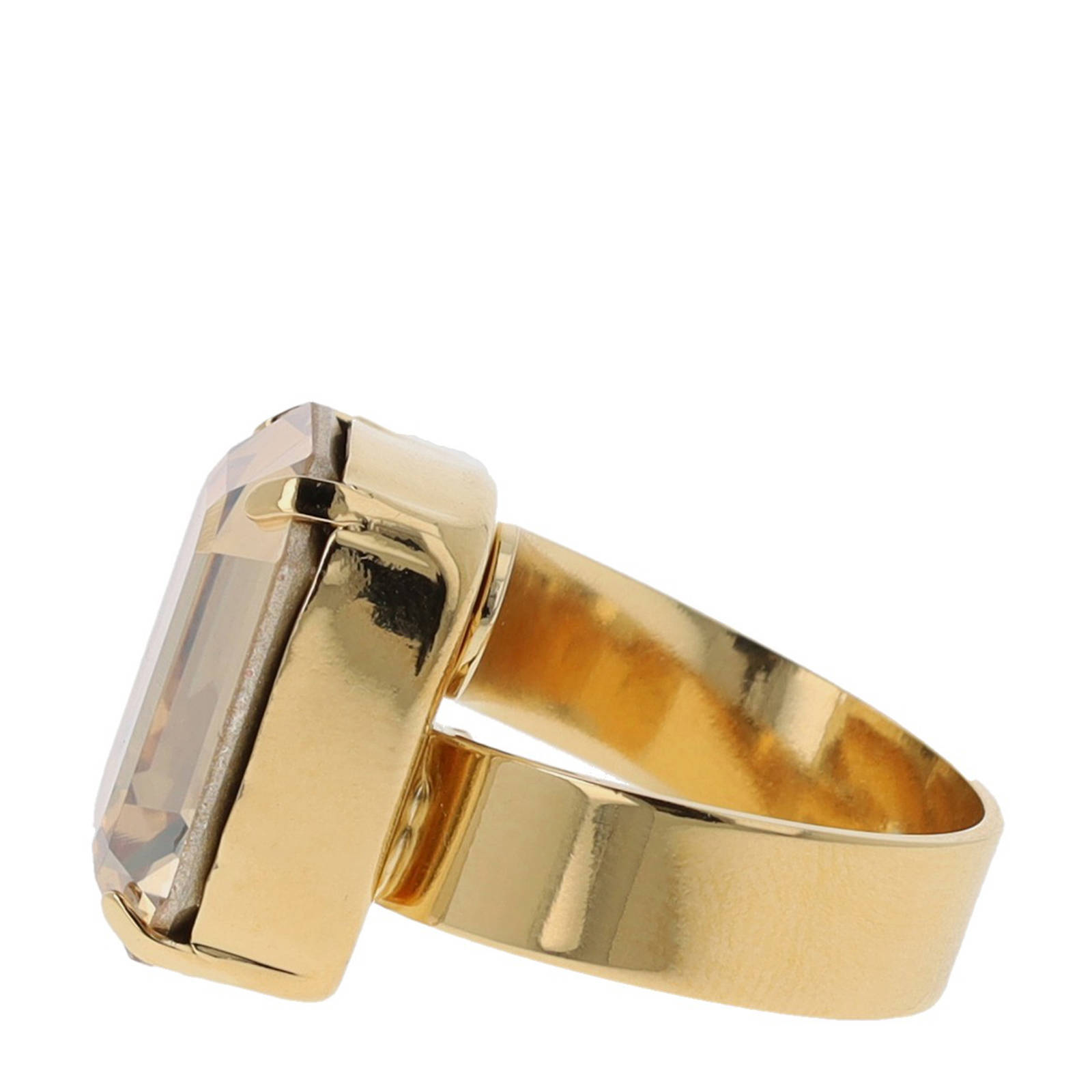 Otazu gold plated ring met Swarovski kristal Lady Di