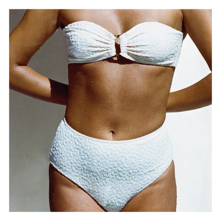 Icone Bas de Maillot Texturé Bellini | Blanc