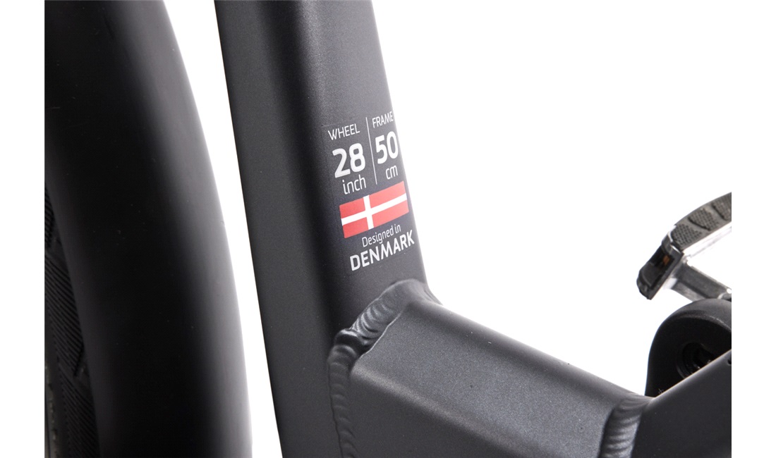 El-cykel Comfort Plus 36V-11,6Ah 7-gear antracit sort
