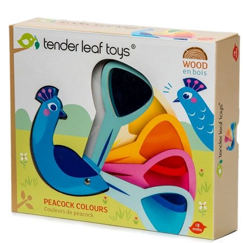Tender leaf toys pauwenkleuren