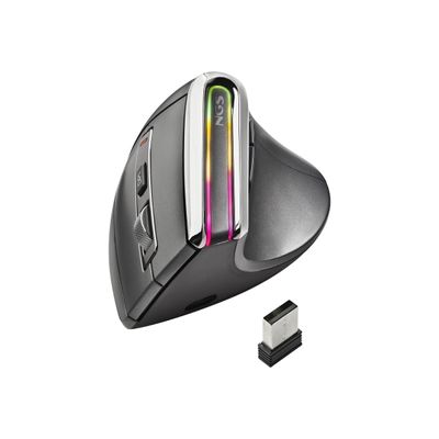 NGS Evo - souris ergonomique sans fil - noir