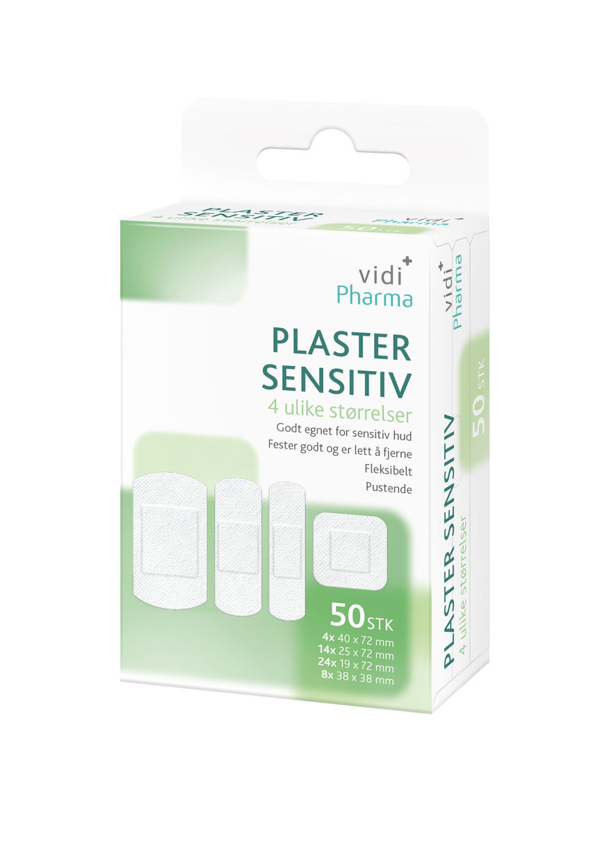 Vidi Pharma plaster sensitiv mix 50 stk