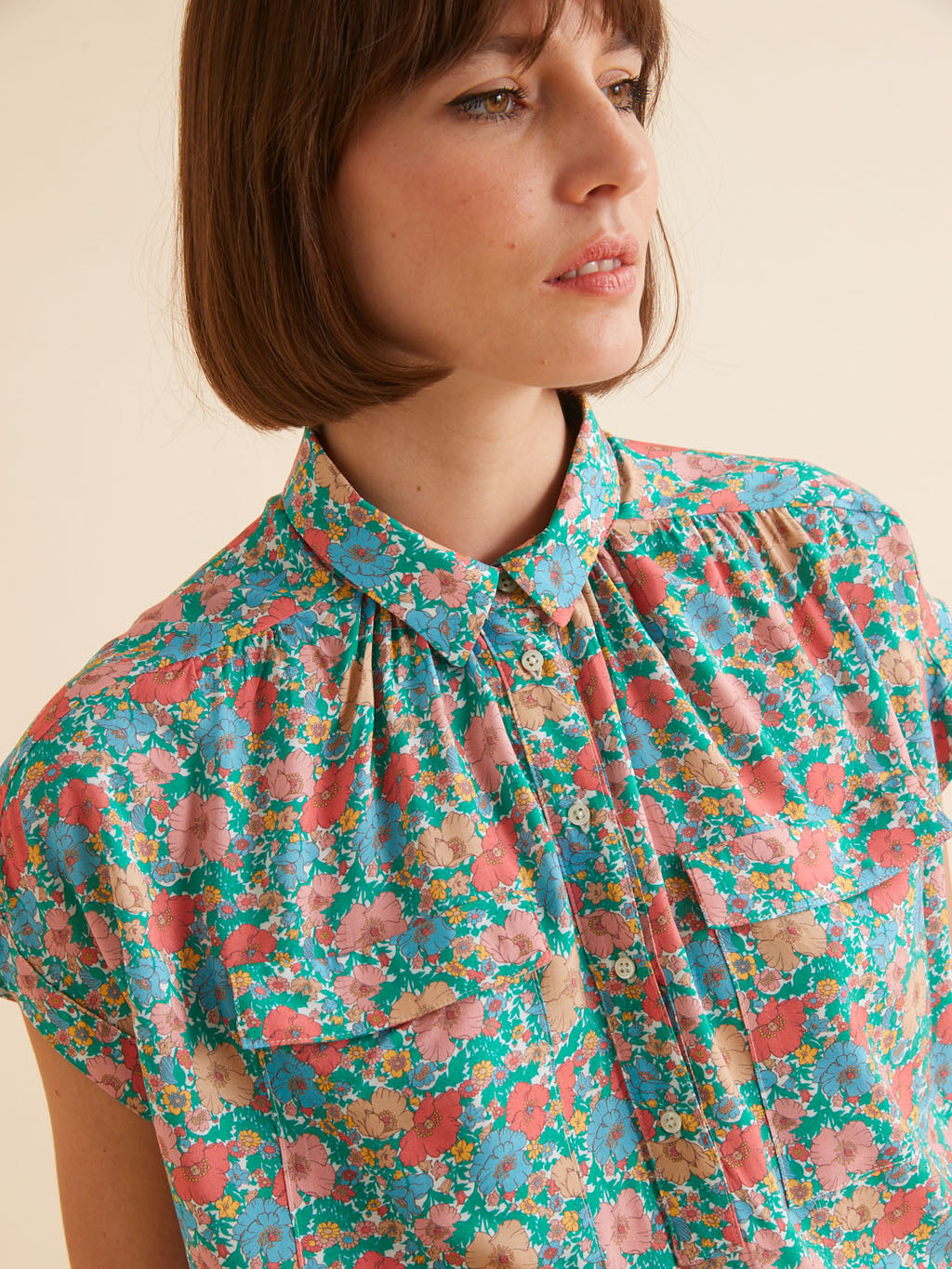 Robe-chemise femme tissu Liberty - Limited Collection
