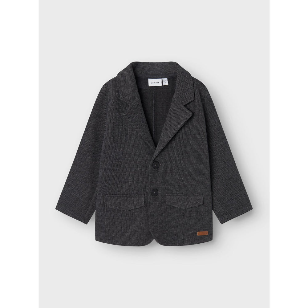 Dark Grey Melange Robino Sweat Blazer