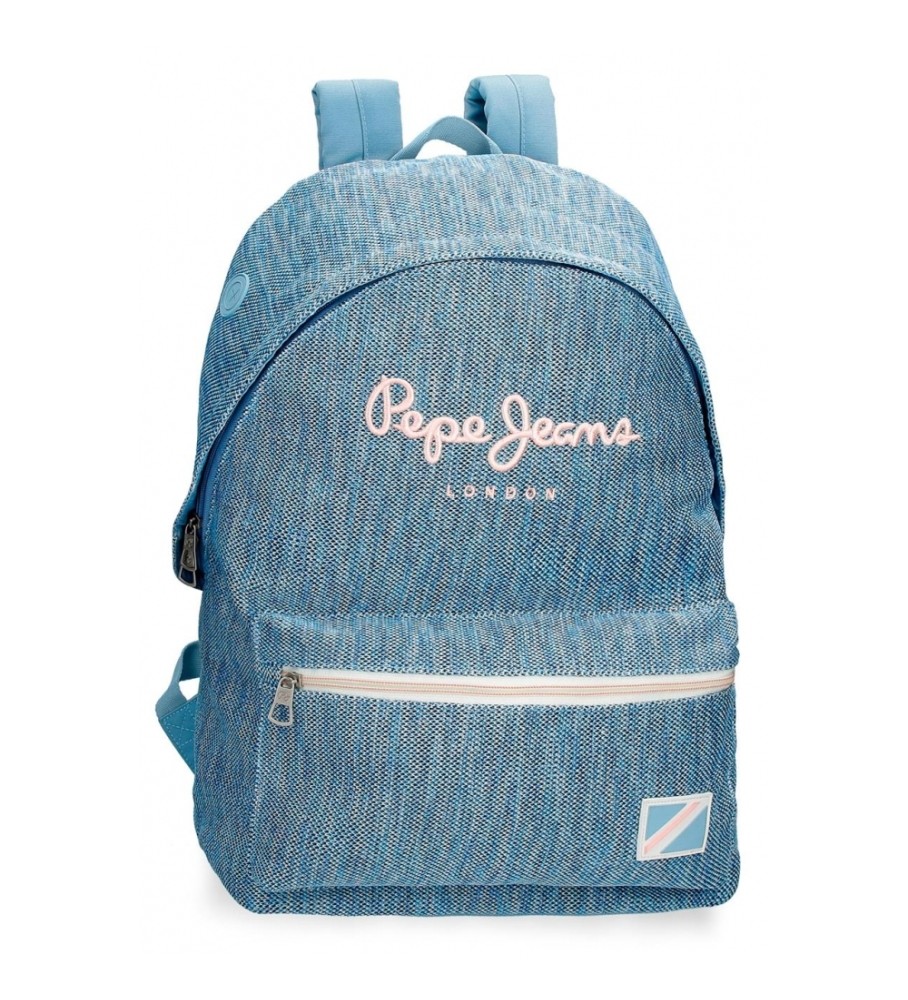 Mochila escolar ajustável Pepe Jeans Lena, azul