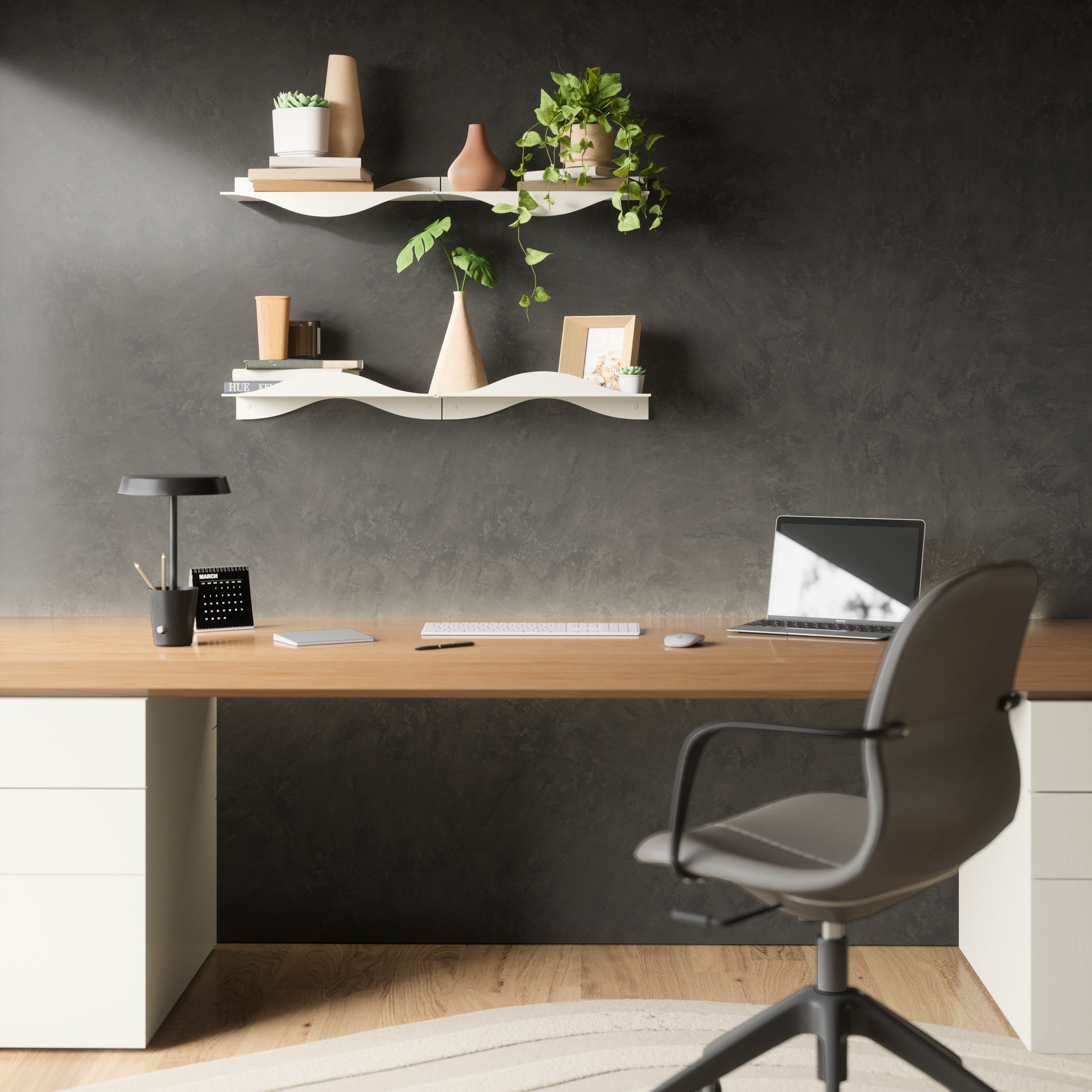 Umbra Surf Wandplank - Set van 2 - Zand