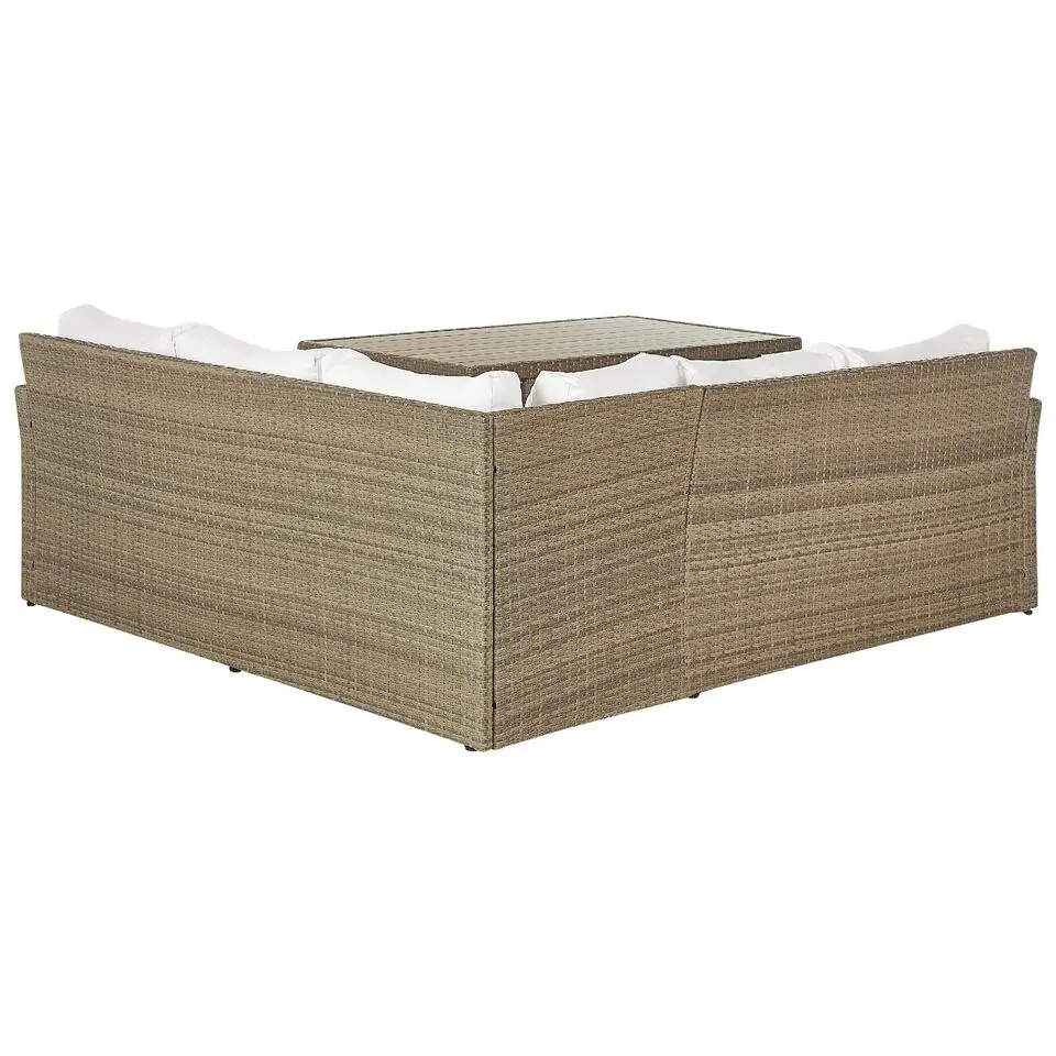BARDI - Loungeset voor 5 - Wit - PE rotan