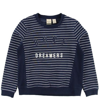 Roxy Sweatshirt - Navy m. Streifen/Logo