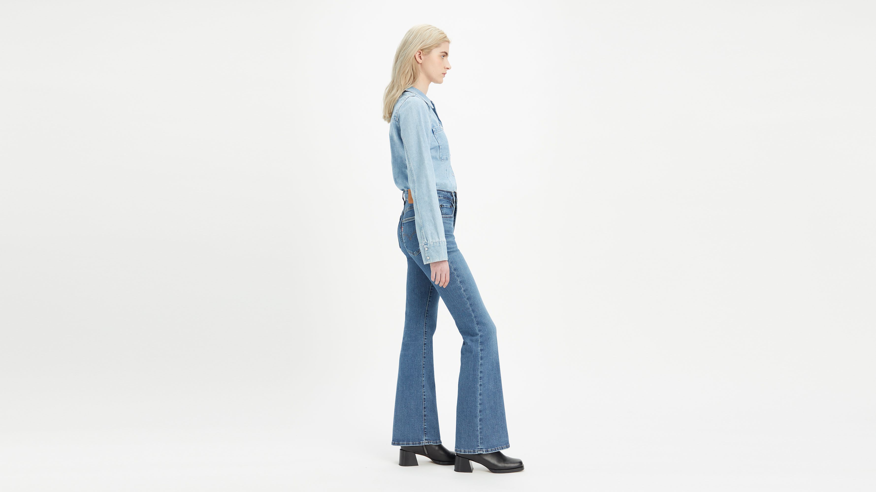 Jean 726™ taille haute flare - Blue Wave Mid - Bleu