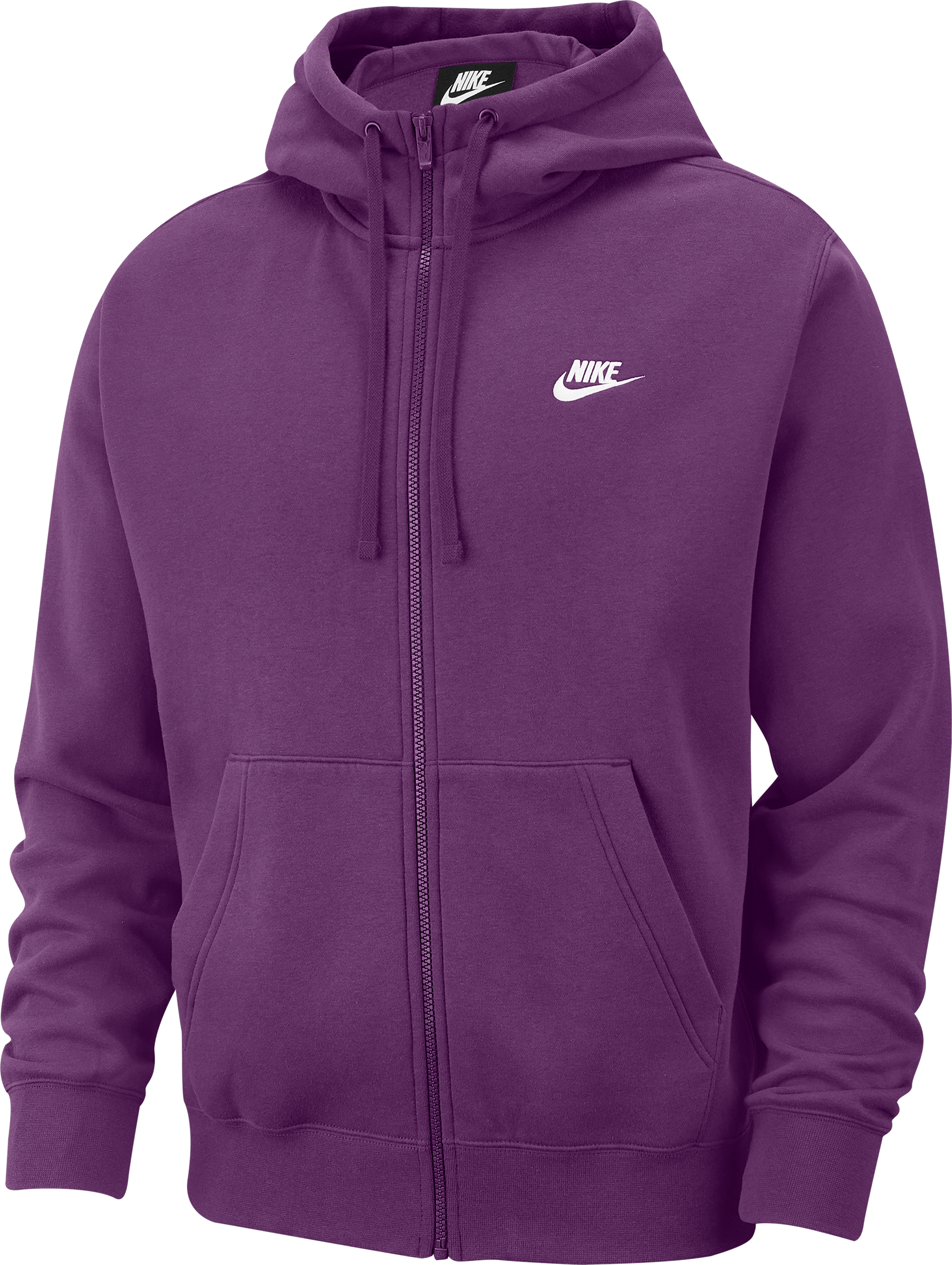 Nike Club Fleece Kapuzenjacke Lila Weiss F503