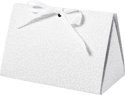 Gaveæske - Prikker - Str. 15X7X8 CM - 250 G - Grå - 3 Stk