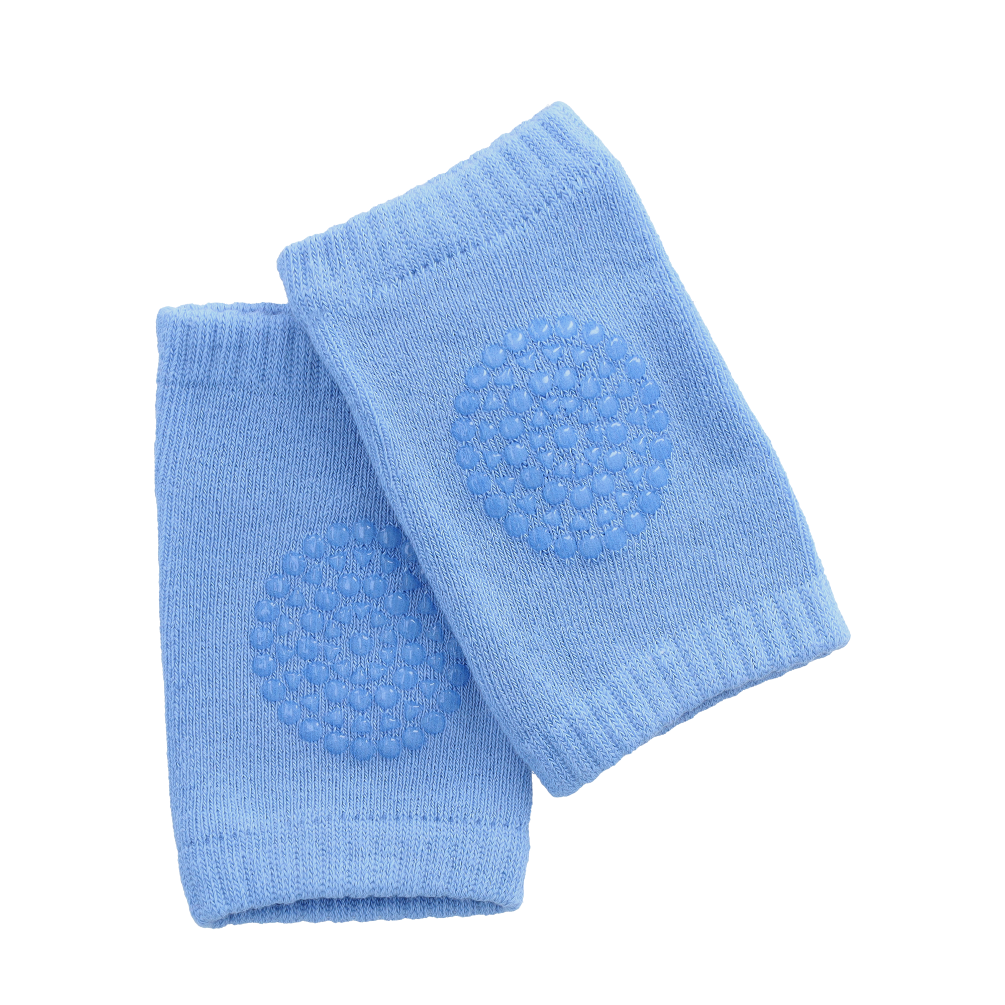 (1 Paar) Baby Knieschoner Anti-Rutsch Knieschützer Elastische Krabbelschoner (One Size) - Blau