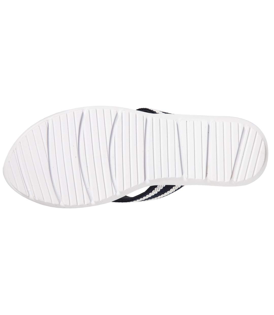 Isotoner Tongs femme confortables style sport avec détail rayure sur la tige