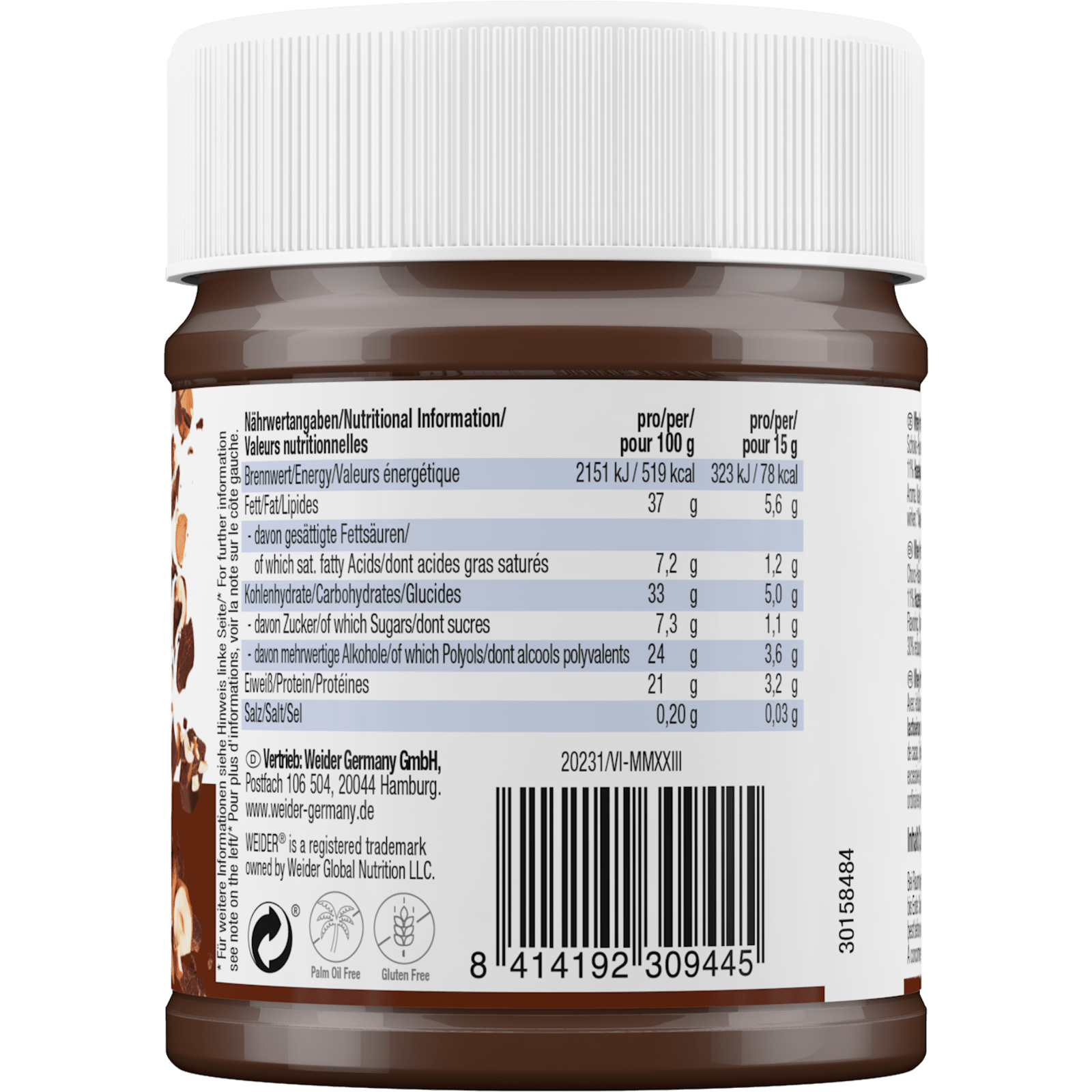 Whey Protein Choco Creme Chocolate Hazelnut (250g)
