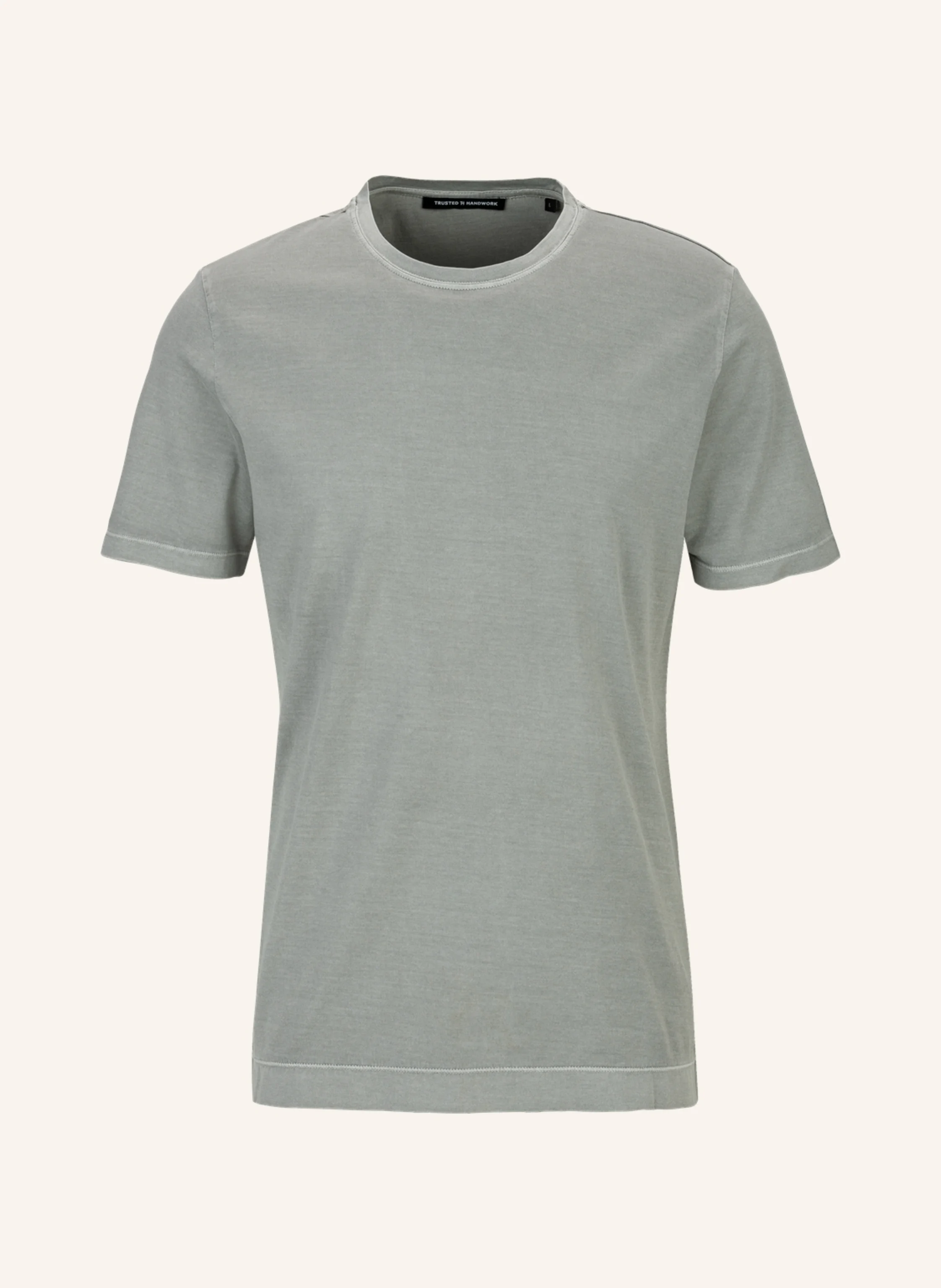 TRUSTED HANDWORK Round Neck 1/2-Sleeve T-Shirt