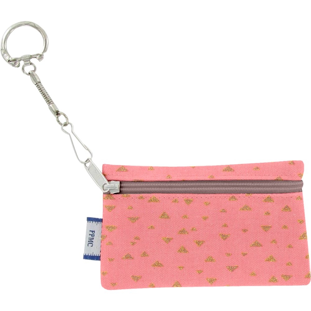 Pochette Porte-Clés Triangle Or Poudré