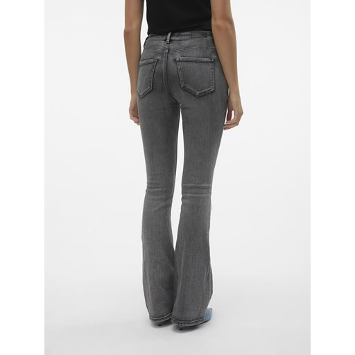Vero Moda Flash Flared Jeans, Medium Grey Denim, XL/L34