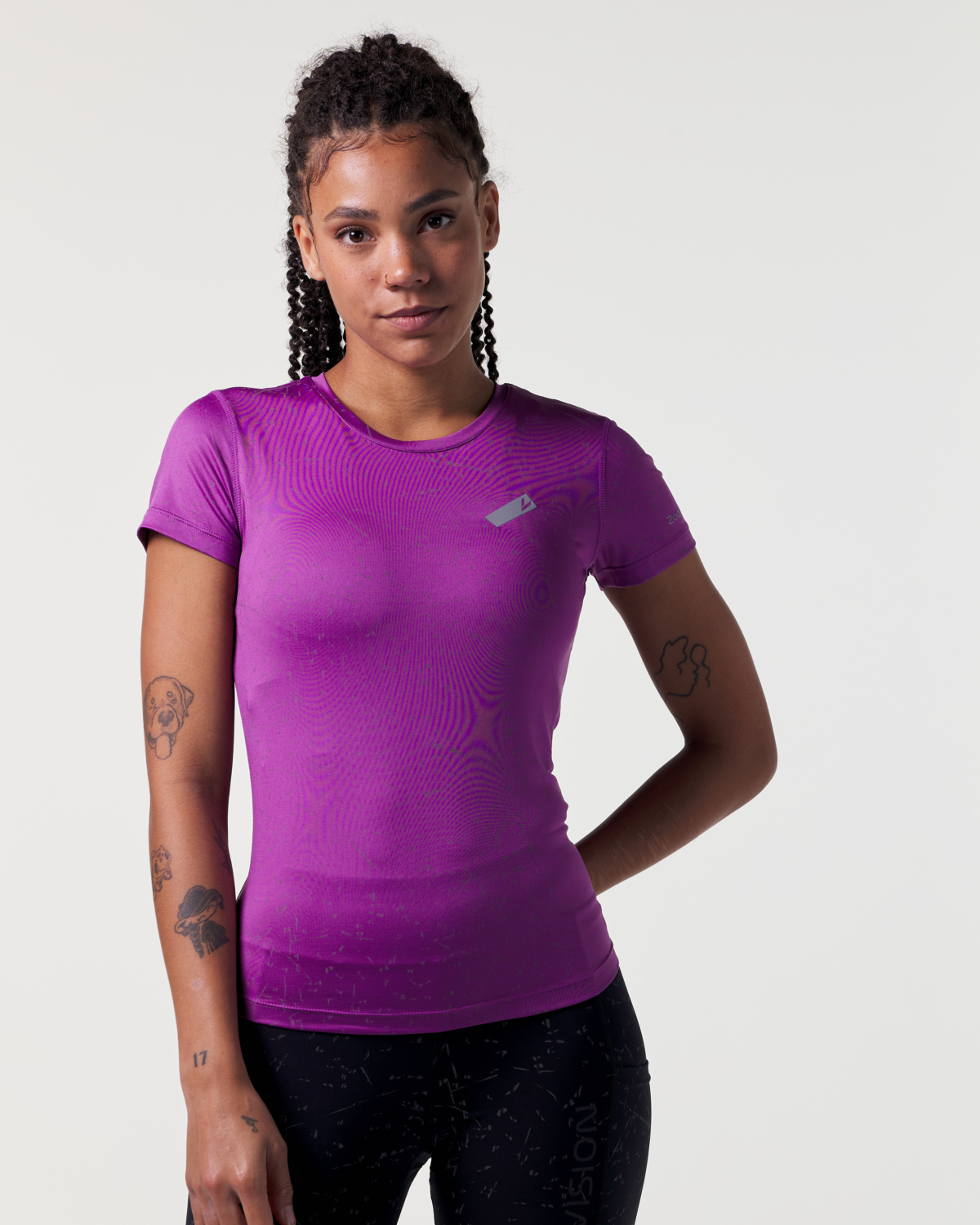 LEVITY Zodiac Reflective Tee Violet Stardust